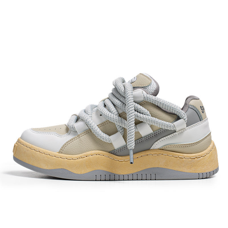 『評価★4.8以上』Heavy Rope Lace Chunky Sneakers mry001947
