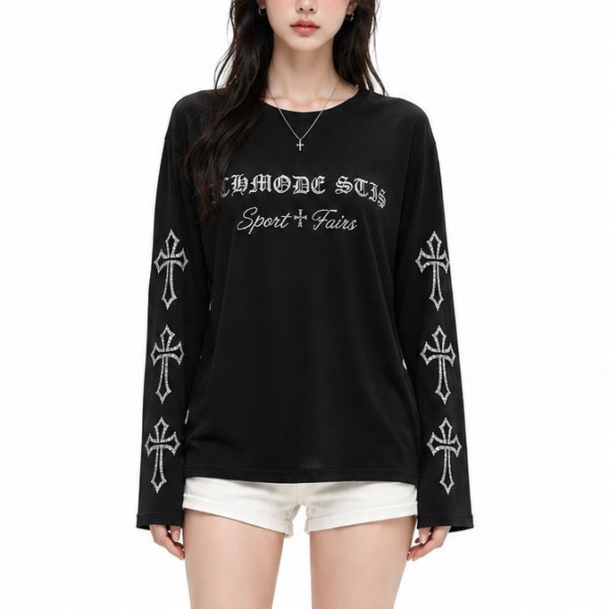 【新作】シルバークロス オーバーサイズTシャツ mry002664