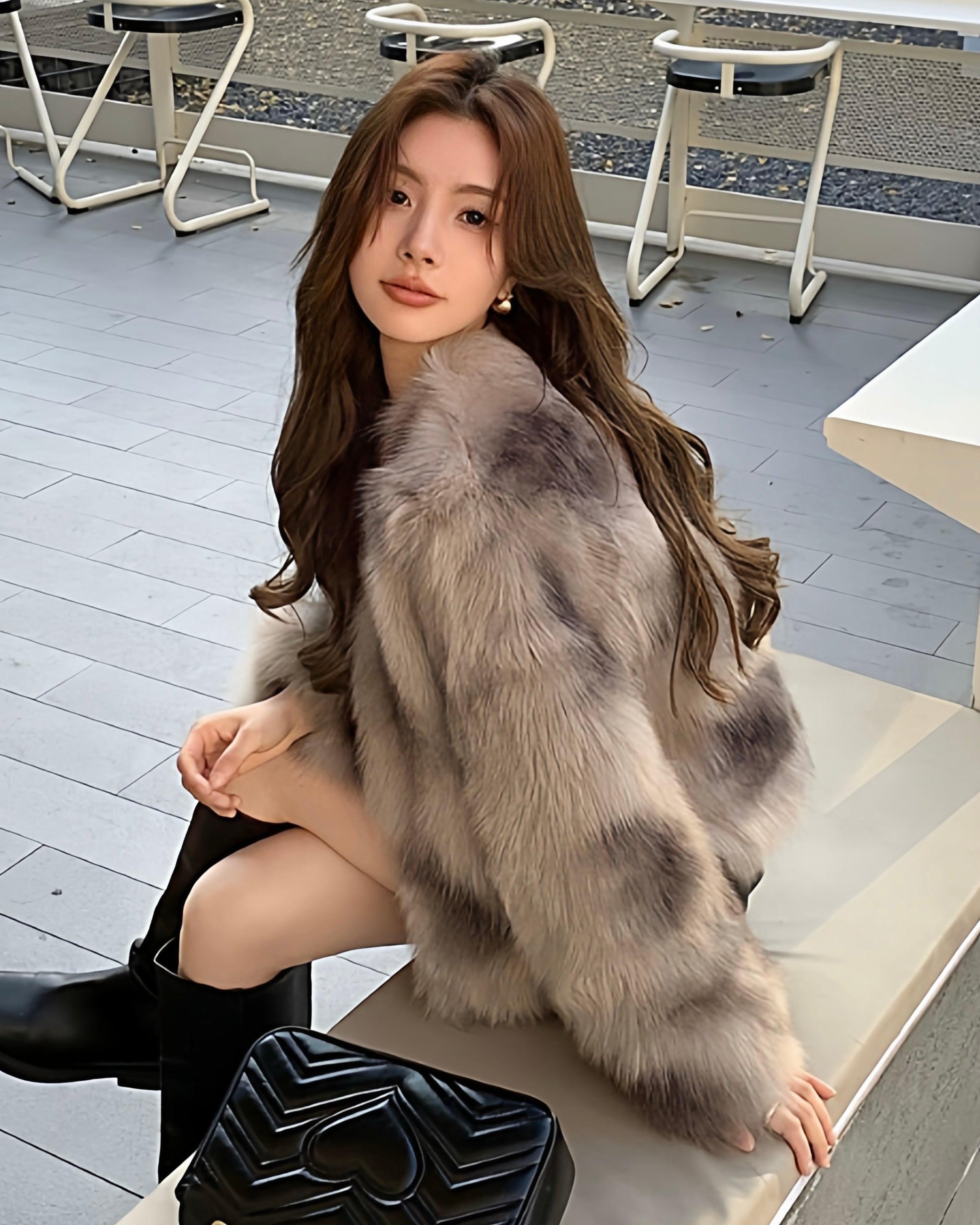 Luxury Faux Fur Jacket mry002037