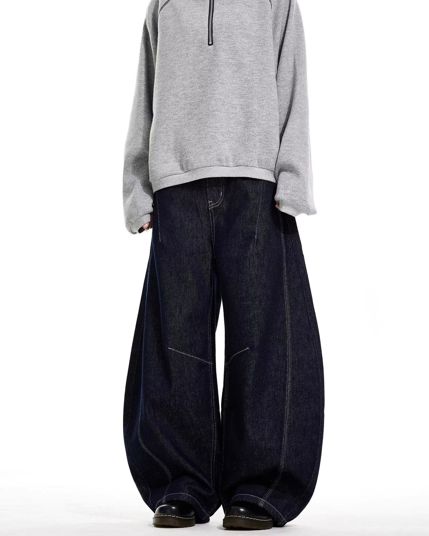 【COVER:FIT】 Extreme Balloon Wide-Leg Jeans mry001857