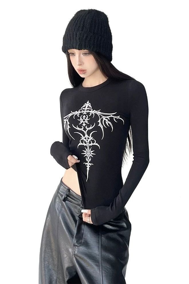 Tribal Cross Slim Fit Top mry002307