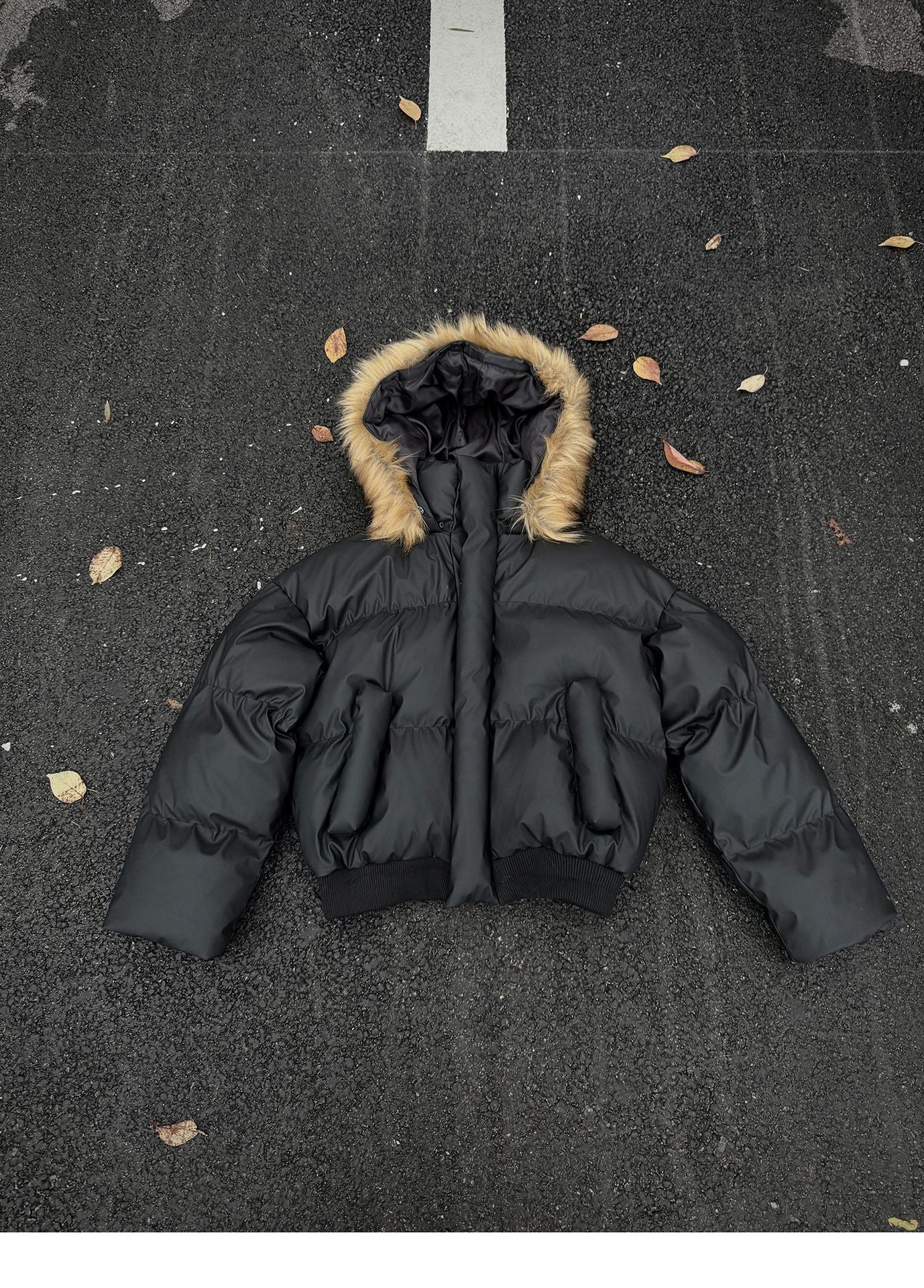 『※限定価格/SNS大人気アウター💥』【2color】Faux Fur Hood Puffer Jacket mry001792