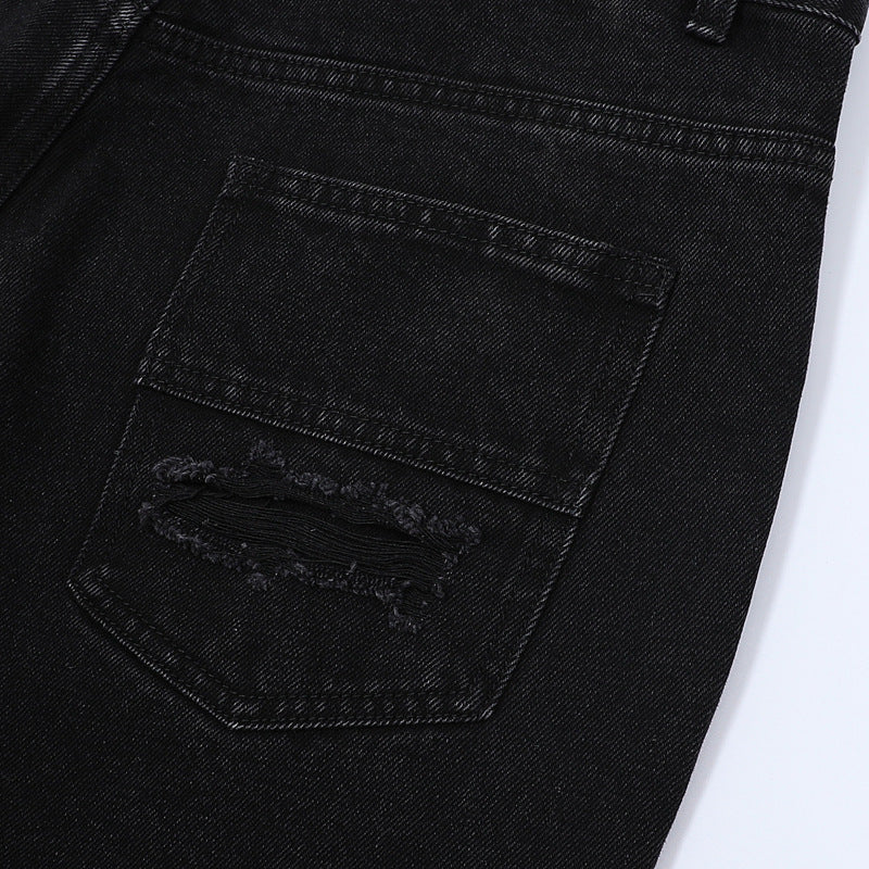 【2color / Set-Up】Camo Fade Distressed Denim Set-Up mry001757