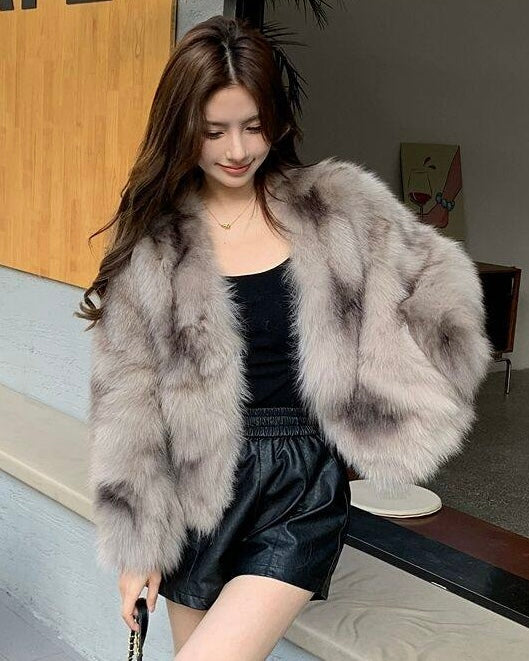 Luxury Faux Fur Jacket mry002037
