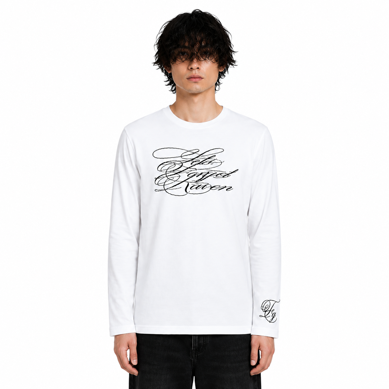 【新作】 カリグラフィロゴ フィットTシャツ mry002674