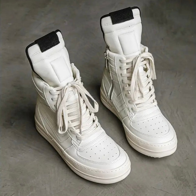 Two-Tone Designer High-Top Street Sneakers mry001954