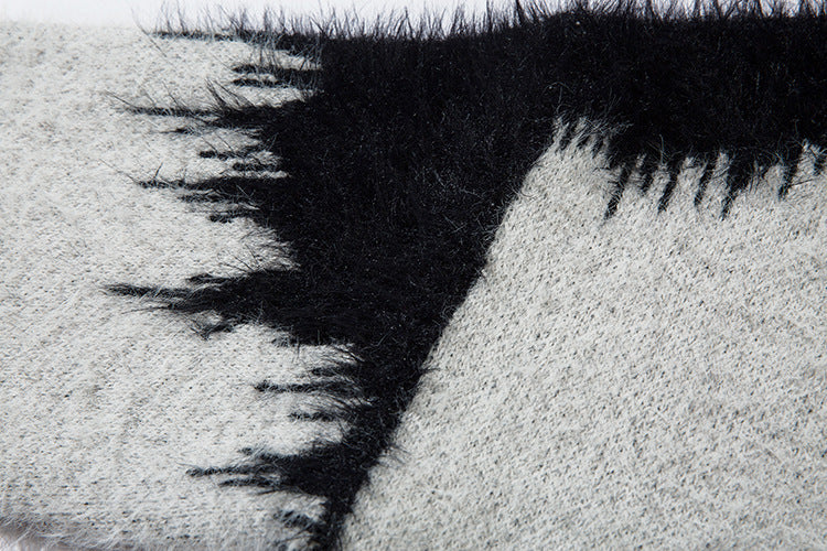 Gradient Shaggy Knit Sweater mry001845