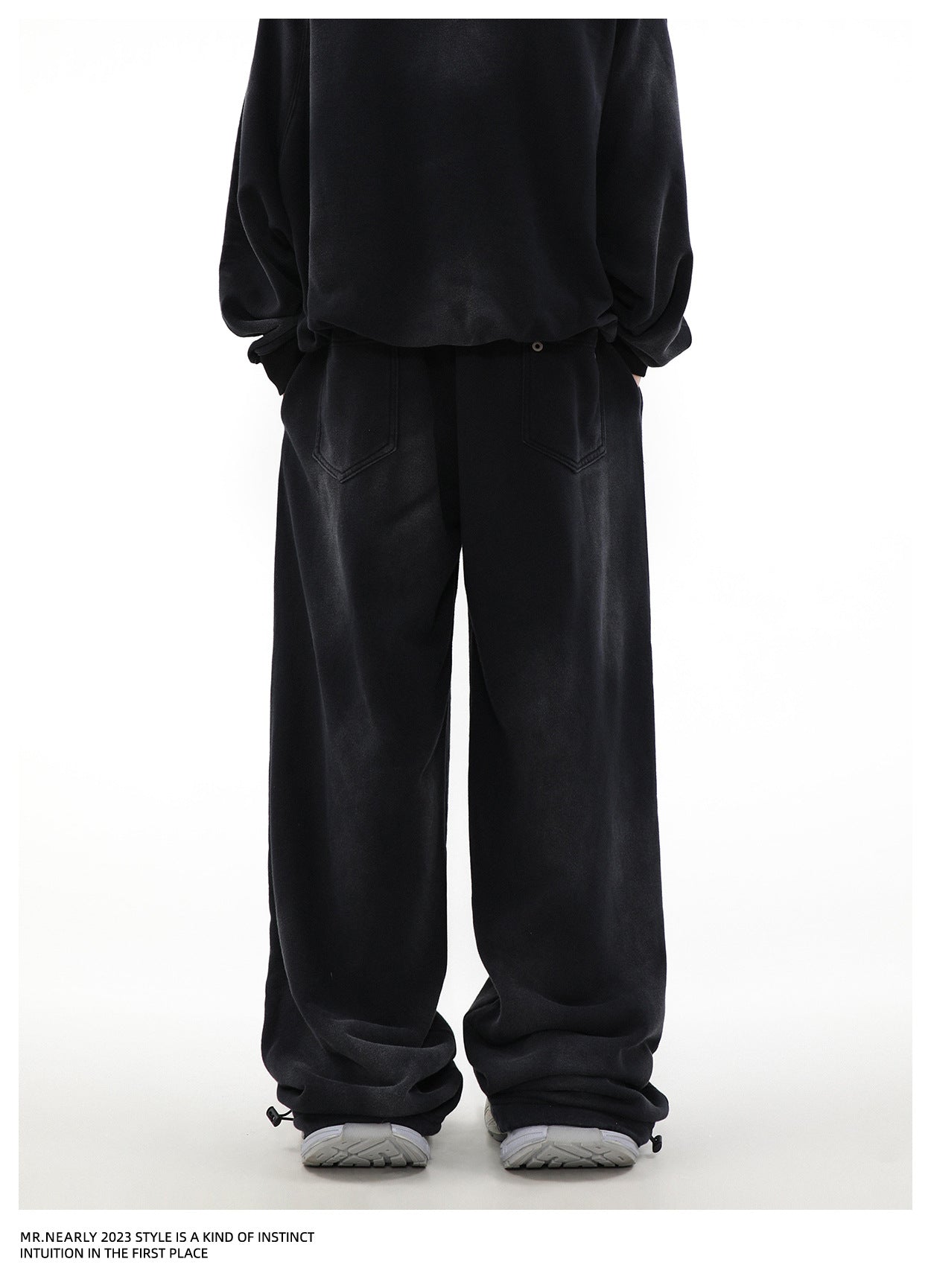 《5000枚突破 / 殿堂入りアイテム》【YURU:FIT】Damage dolman Sweat Pants mry001585