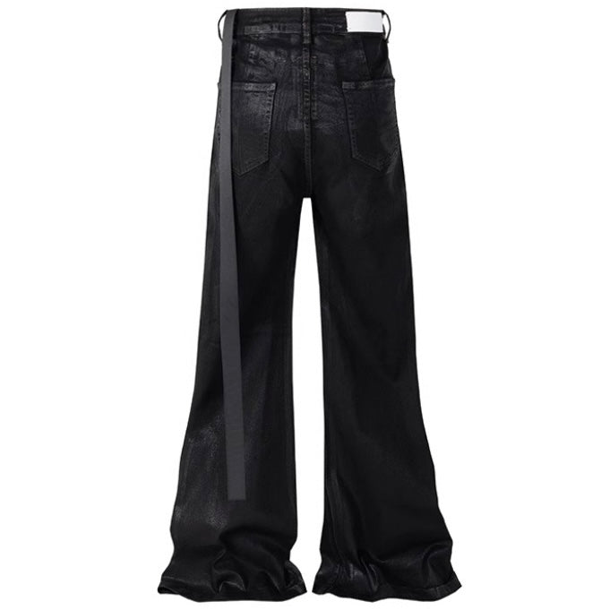 【ボトムス】グランジブラック ワイドデニムパンツ mry002459