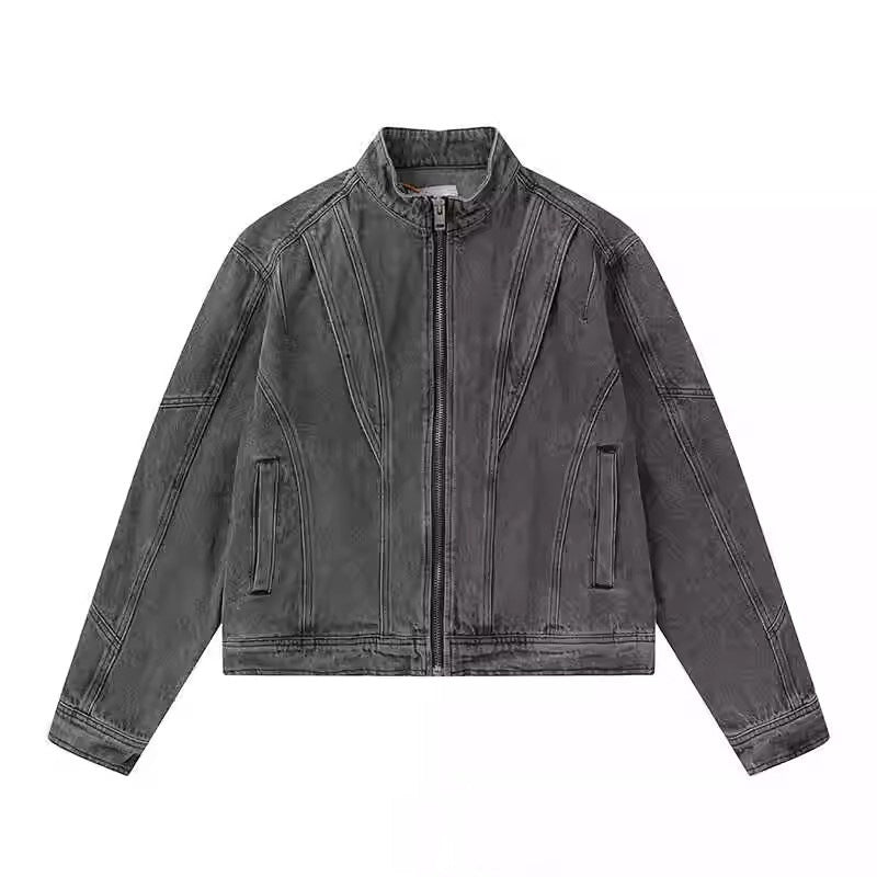 Washed Black Denim Jacket mry001813