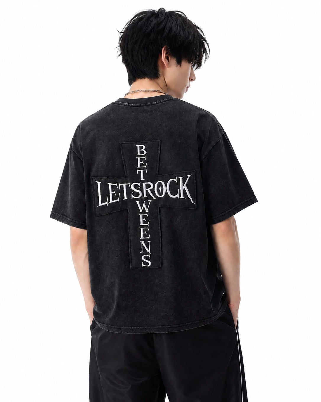【トップス】ウォッシュドクロスロゴTシャツ mry002399