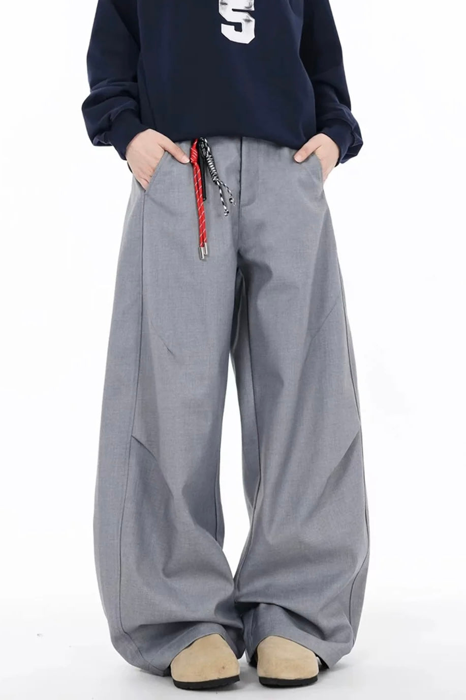 【2color】Wide-Leg Loose Fit Trousers mry001803