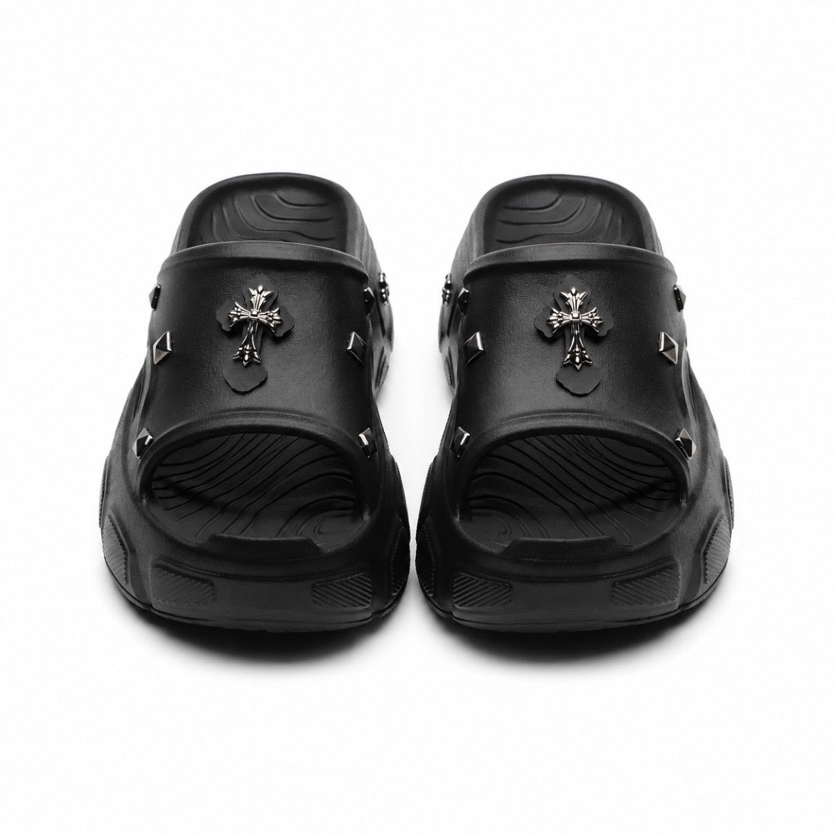 【再入荷】クロススタッズ 厚底サンダルmry002466