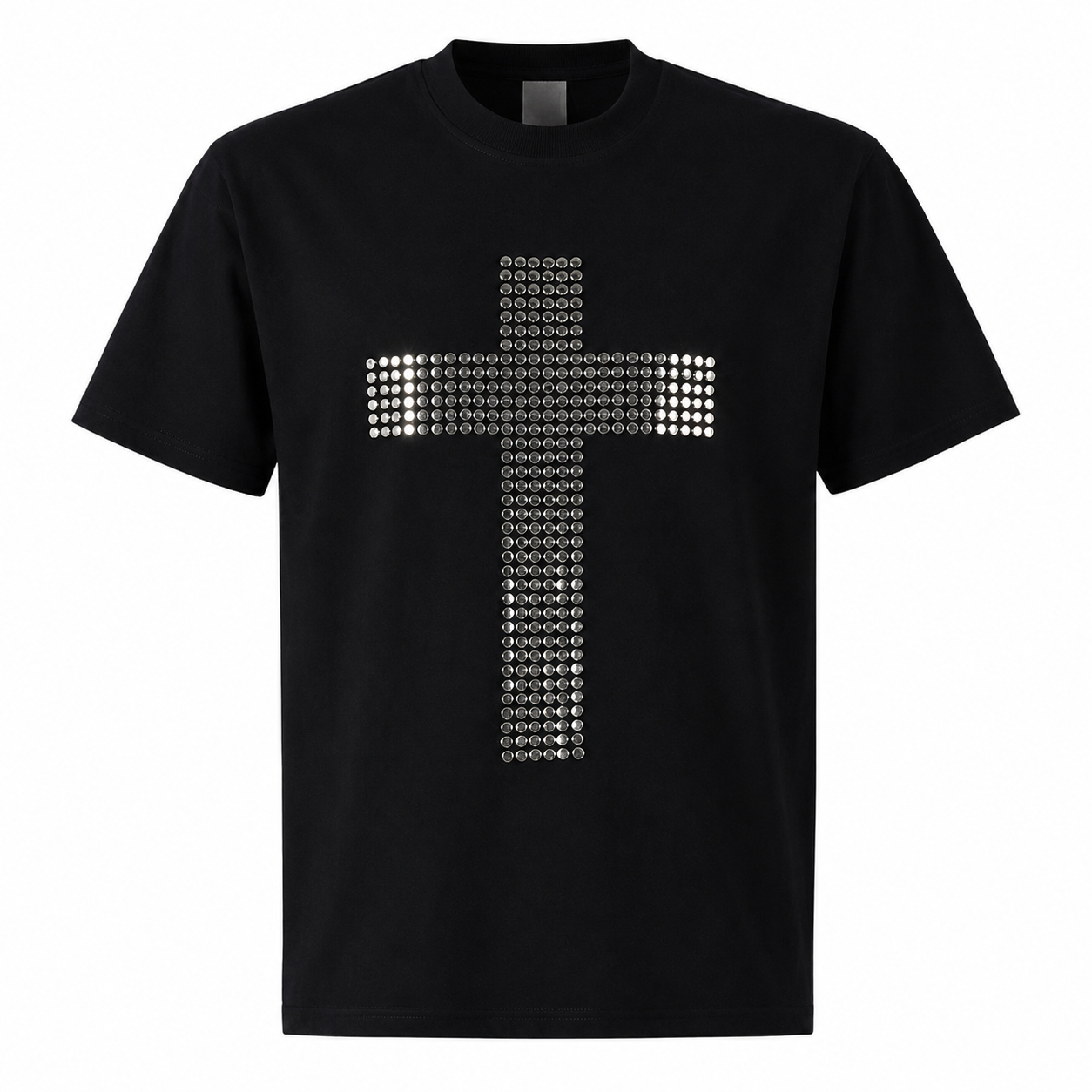【トップス】ラインストーンクロスTシャツ mry002407