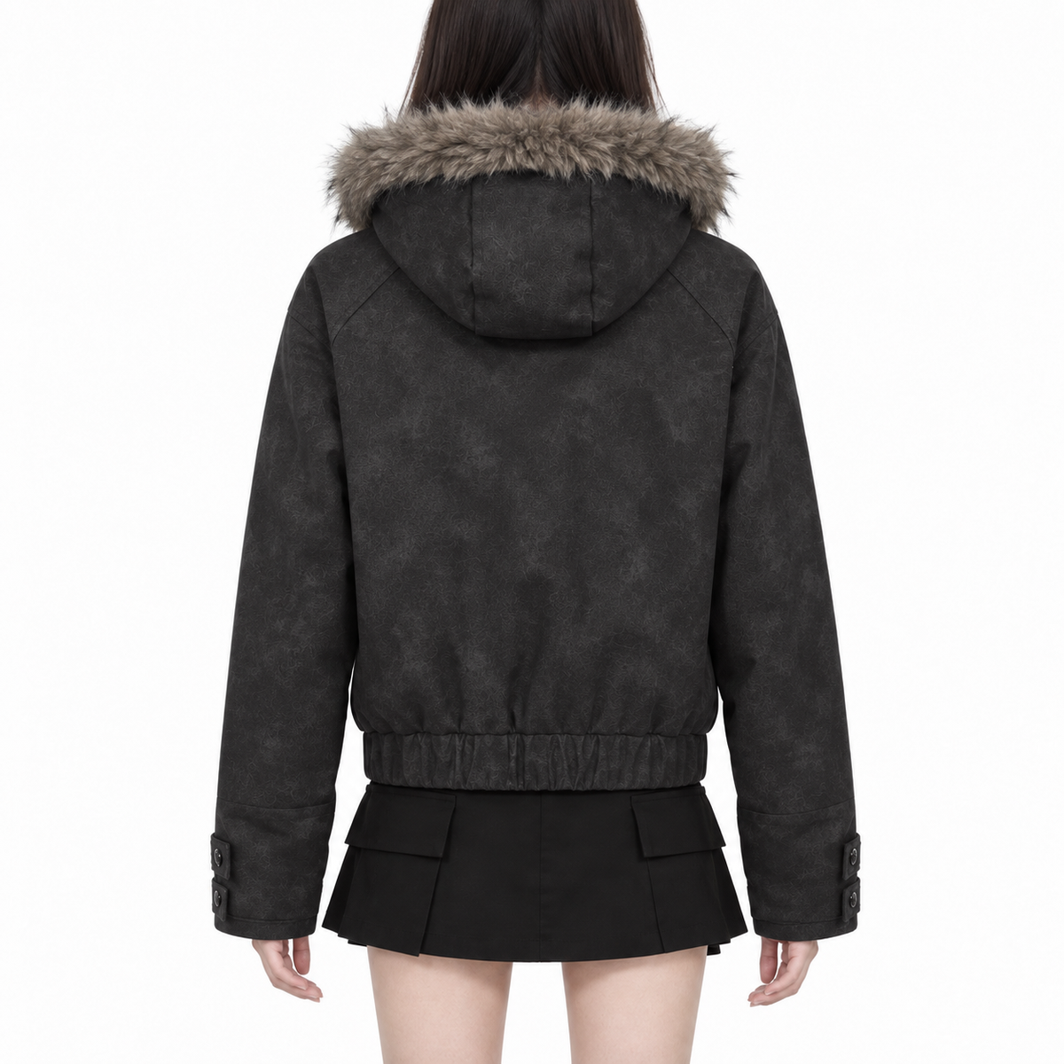 Washed Short Puffer Jacket mry002134