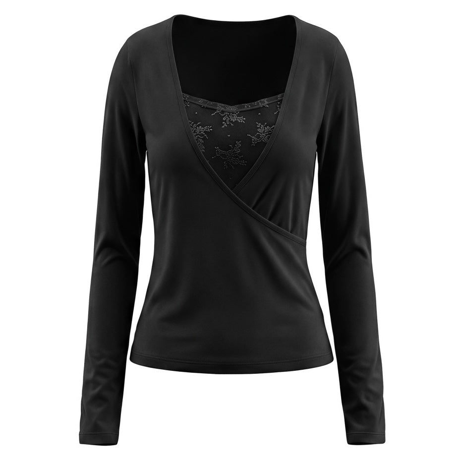 【新作】レースカシュクール フィットTシャツ mry002821