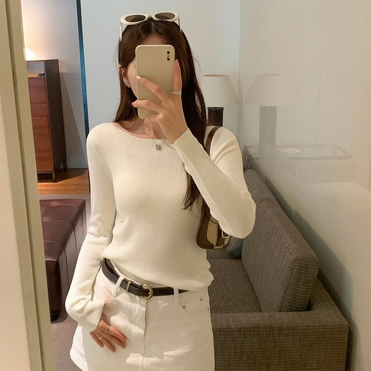 3カラー展開 韓国カジュアル 韓国デザイン シンプル 無地 トップス mry001120