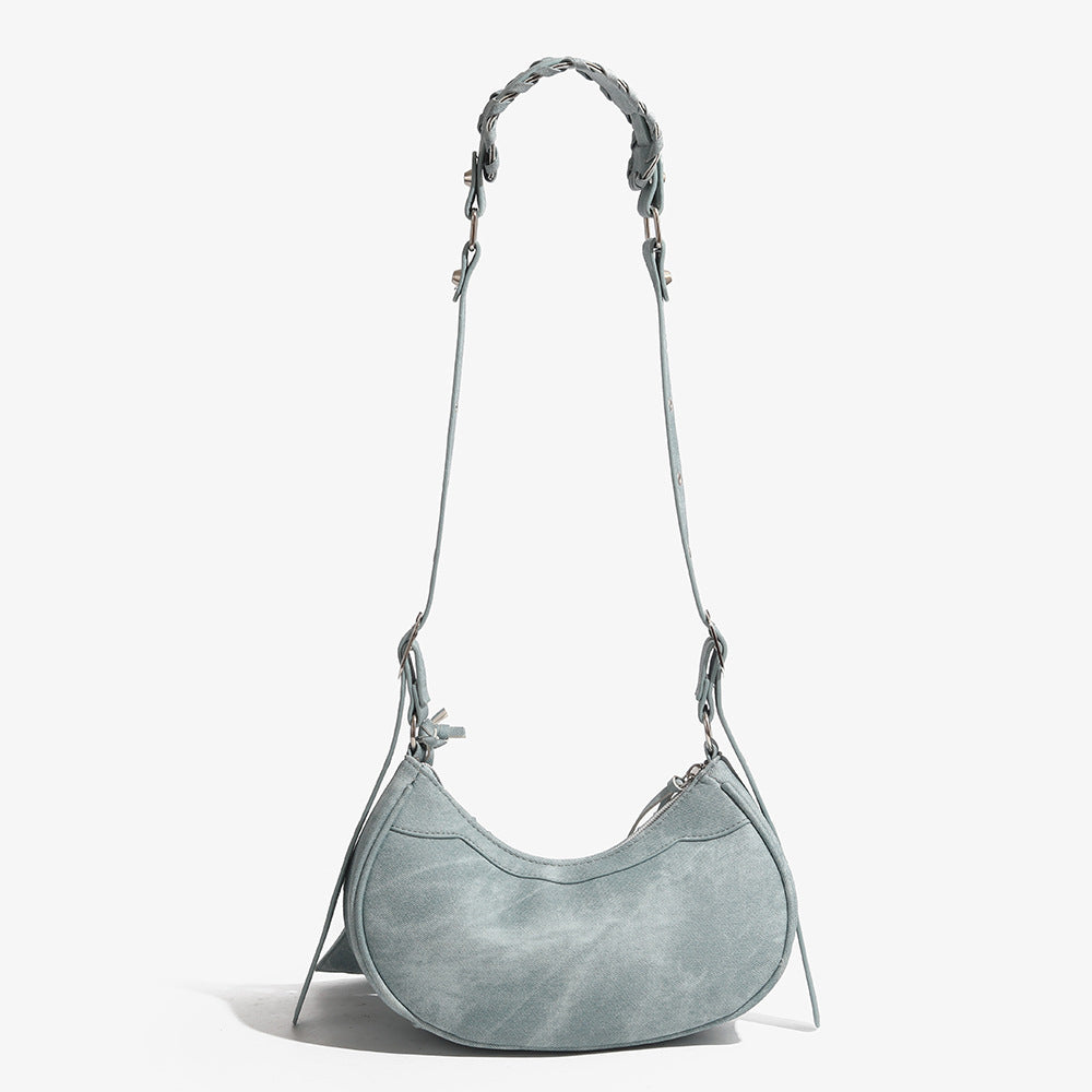 【今だけ限定価格 /4color】Moon Shape Biker Bag mry001599