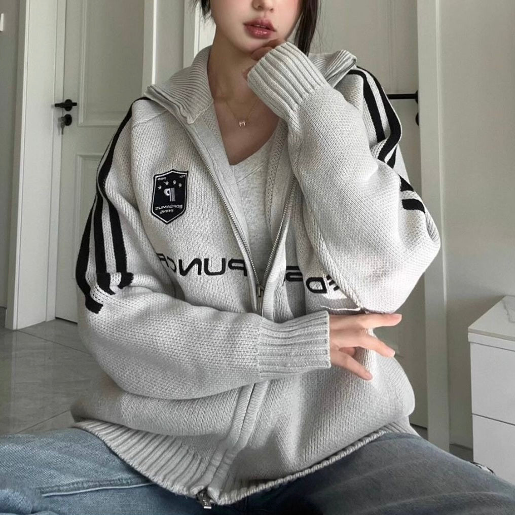 ヨーロッパ 韓国カジュアル 韓国ストリート スポーツ トラックジャケット mry001063