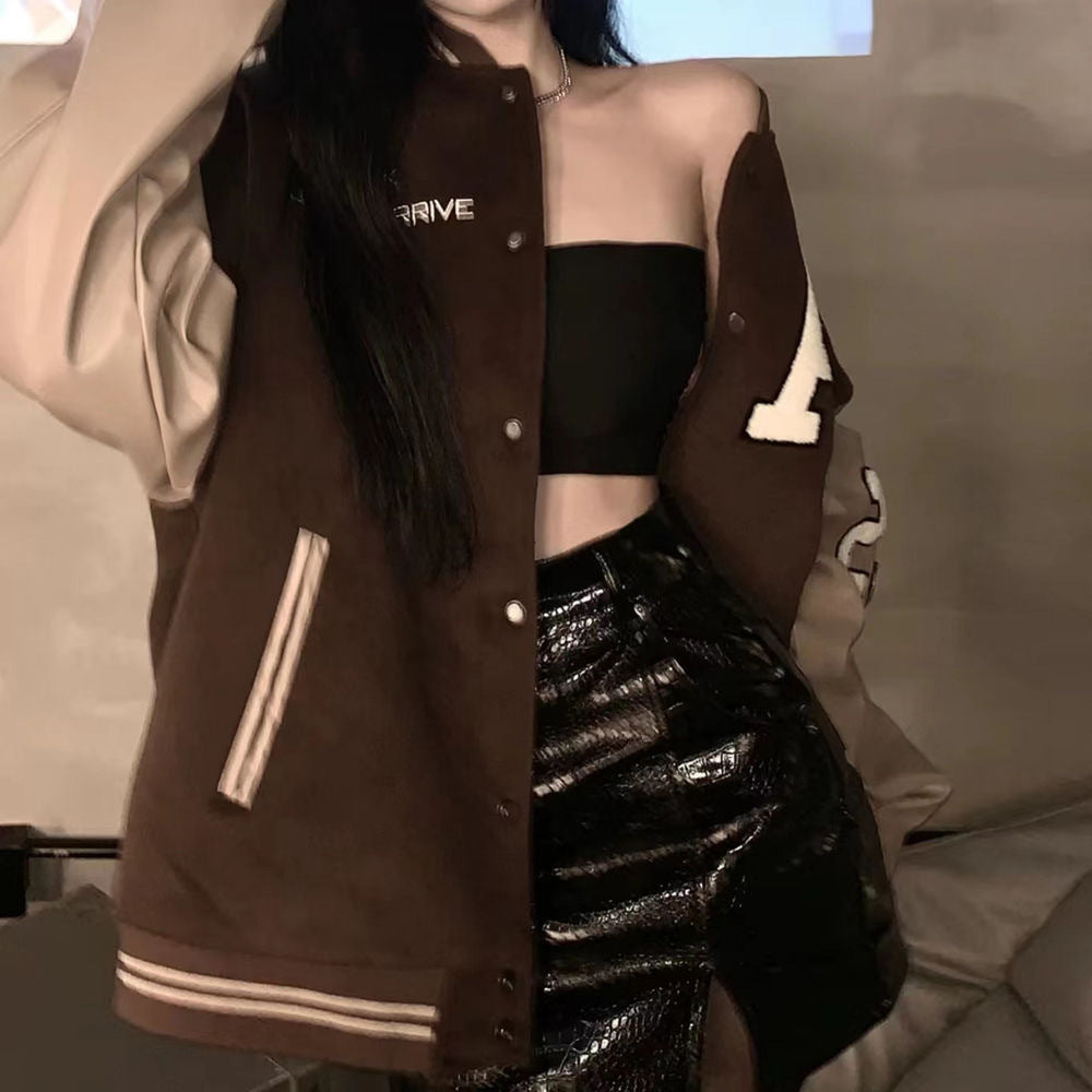 【送料無料】アメリカン レトロ ジャケット 韓国カジュアル 韓国ガーリー mry000532