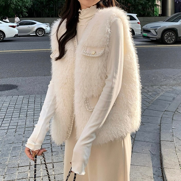 ファー ベストジャケット mry000421