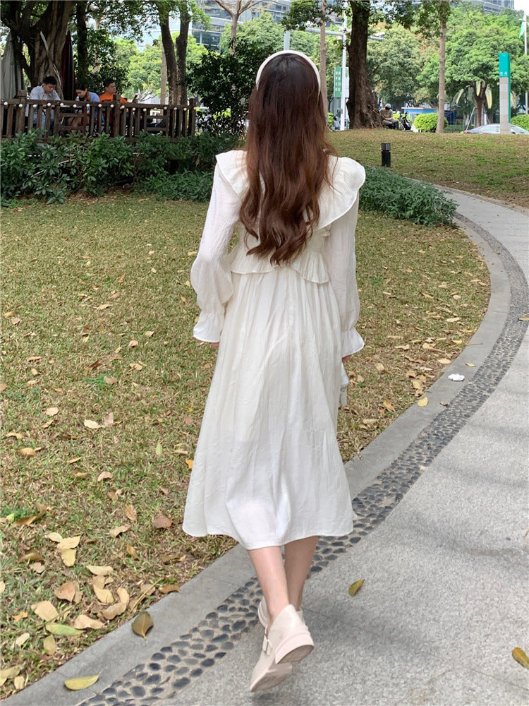 フリル オフショルダー シフォンワンピース mry000237