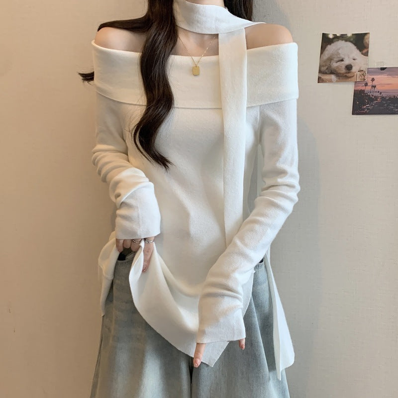 【Orchid / 送料無料】3カラー展開 韓国カジュアル 韓国デザイン オフショルダー セーター mry001111