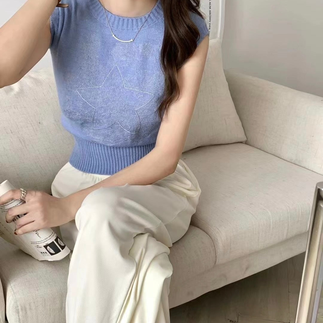 ノースリーブ ニットベスト mry000119