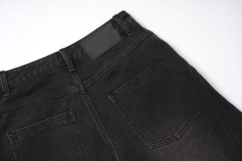 《評価★4.8超え💬✨》【COVER:FIT】 2color Extreme Wide-Leg Ripped Denim Pants mry001649