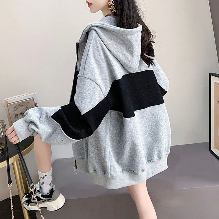 トレンド フード付き ジッパー ジャッケット パーカー mry000128