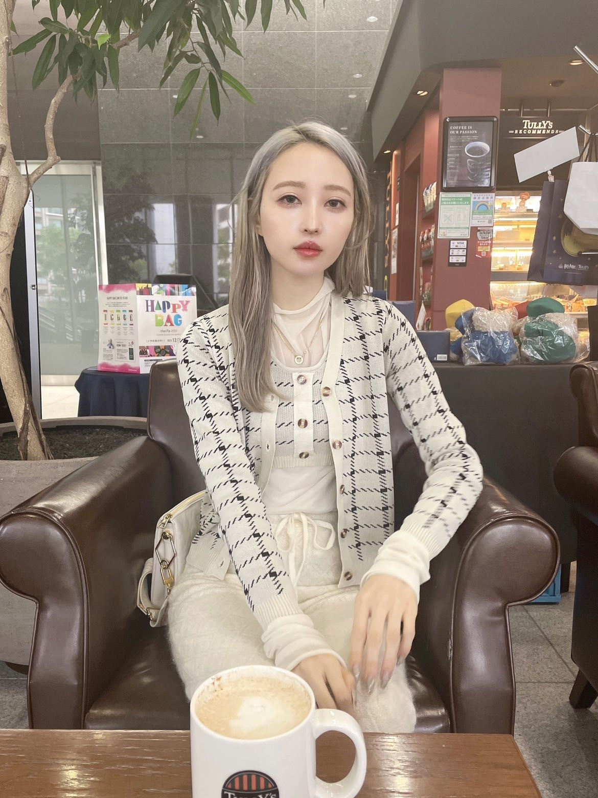 カーディガン付き ショートニット キャミソール mry000020