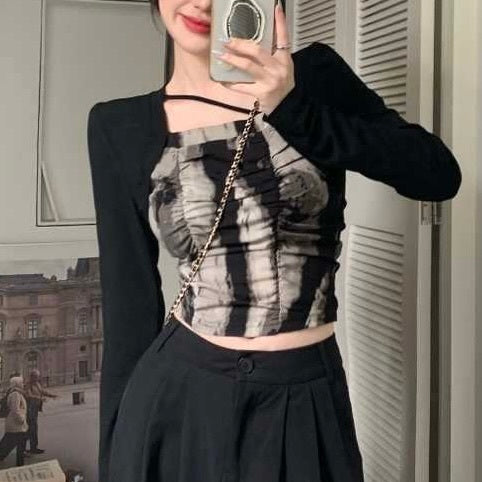 【Black Mamba】2カラー展開 レイヤードトップス mry001533