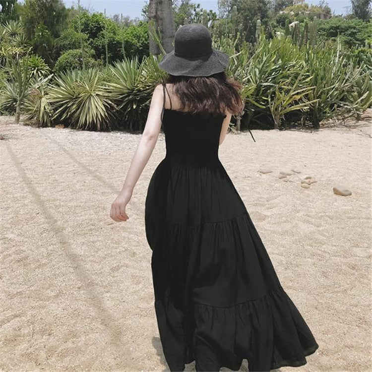 肩リボン フリル ロングワンピース mry000232