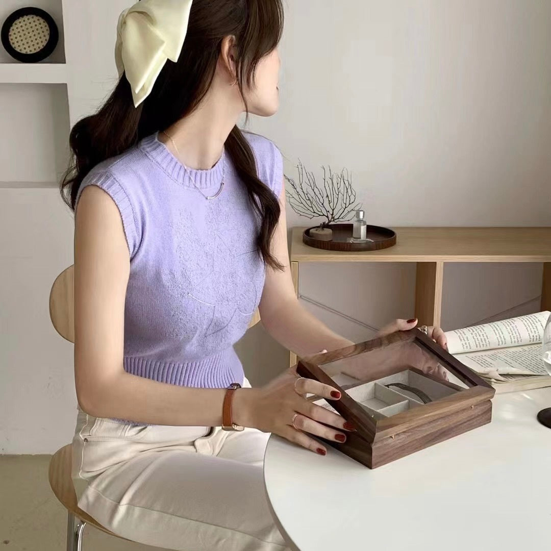 ノースリーブ ニットベスト mry000119