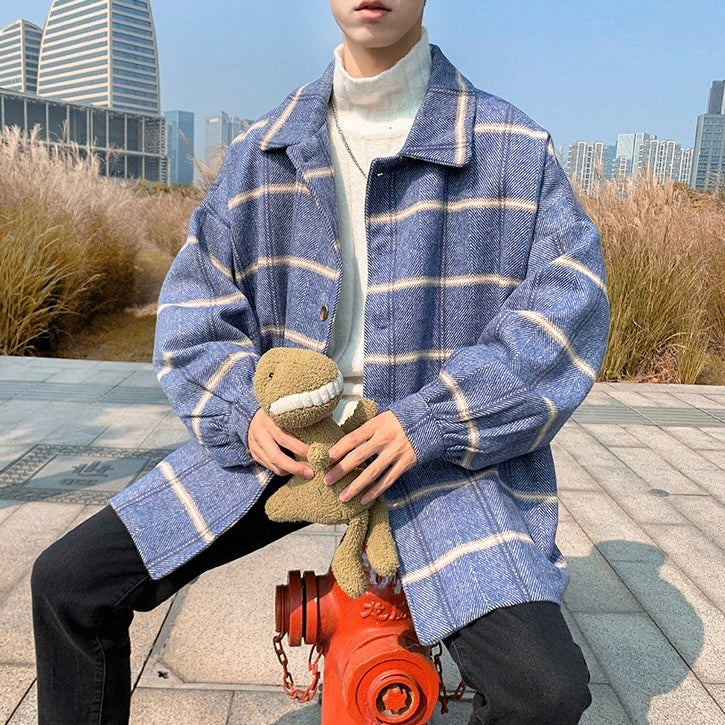 3カラー展開 アメリカン 韓国ストリート 韓国カジュアル コート mry001269