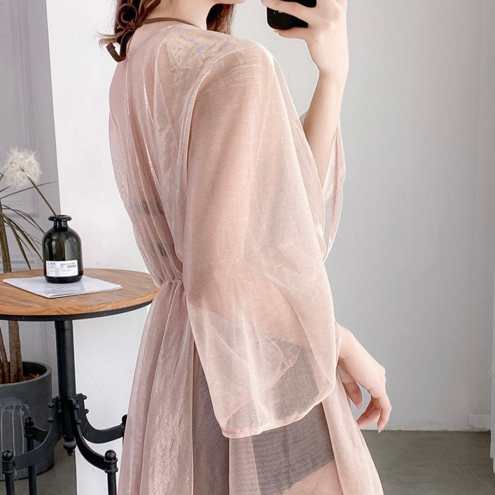 【送料無料】3カラー展開 2023SS 長袖メッシュ ビキニ 韓国カジュアル 韓国ガーリー トレンド mry000715