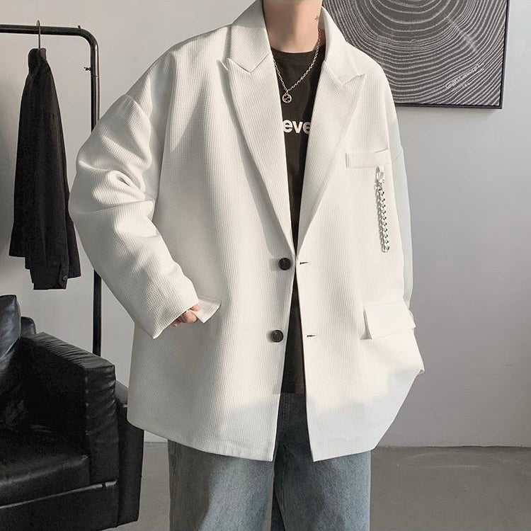 2カラー展開 韓国ストリート 韓国デザイン トレンド オーバーサイズ ジャケット mry001288