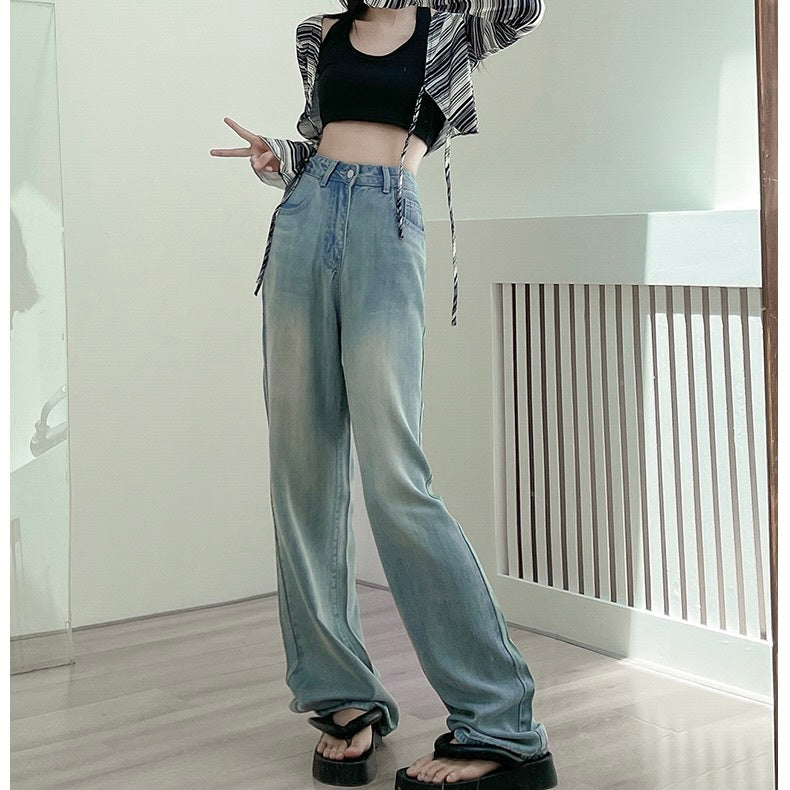 ハイウエスト ルーズストレート ワイドパンツ mry000005