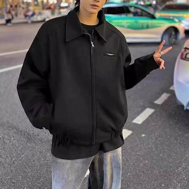 2カラー展開 アメリカン 韓国ストリート 韓国カジュアル レトロ コーチジャケット mry001255