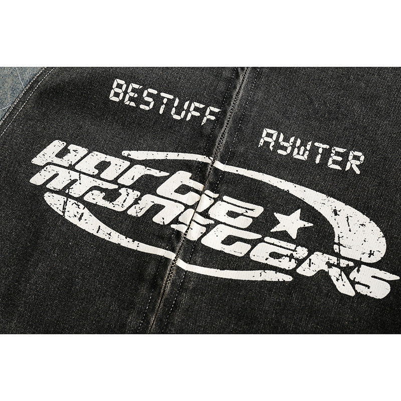 【Unisex/高品質】American Trendy Denim Jacket mry000953