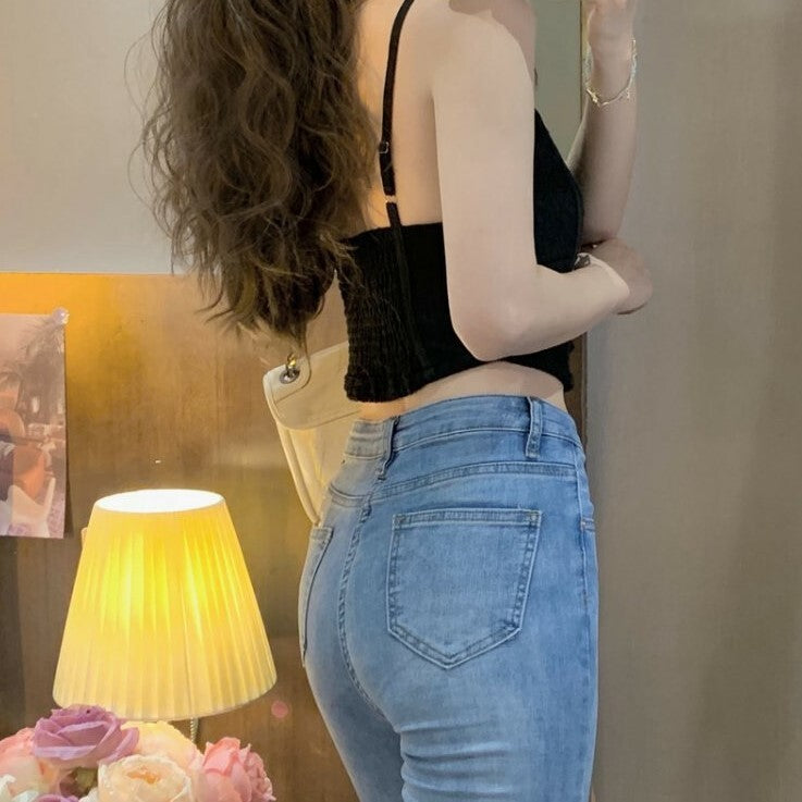 【送料無料】2023SS ホットガール デザイン ショート キャミソール 韓国カジュアル 韓国ガーリー mry000745