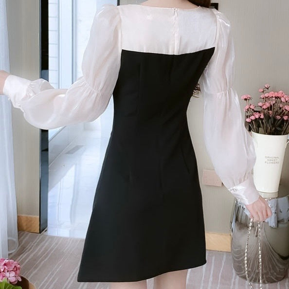 フェミニン ロングスリーブ ワンピース mry000039