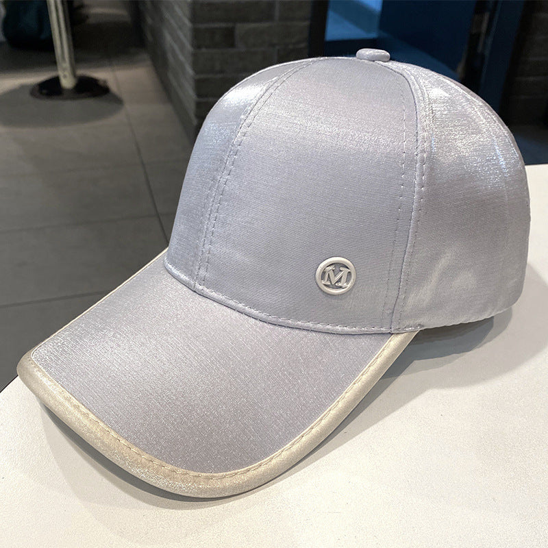 深め 縁取り Mレタリング キャップ mry000205