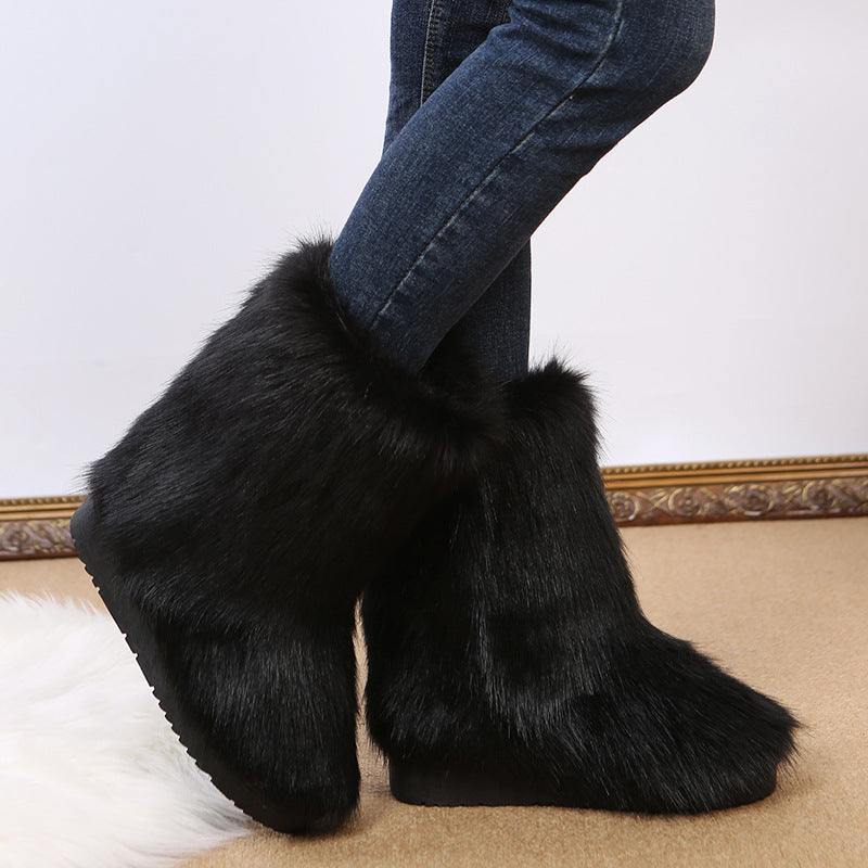 【評価★4.8以上/2color】Big Fur Boots mry001549