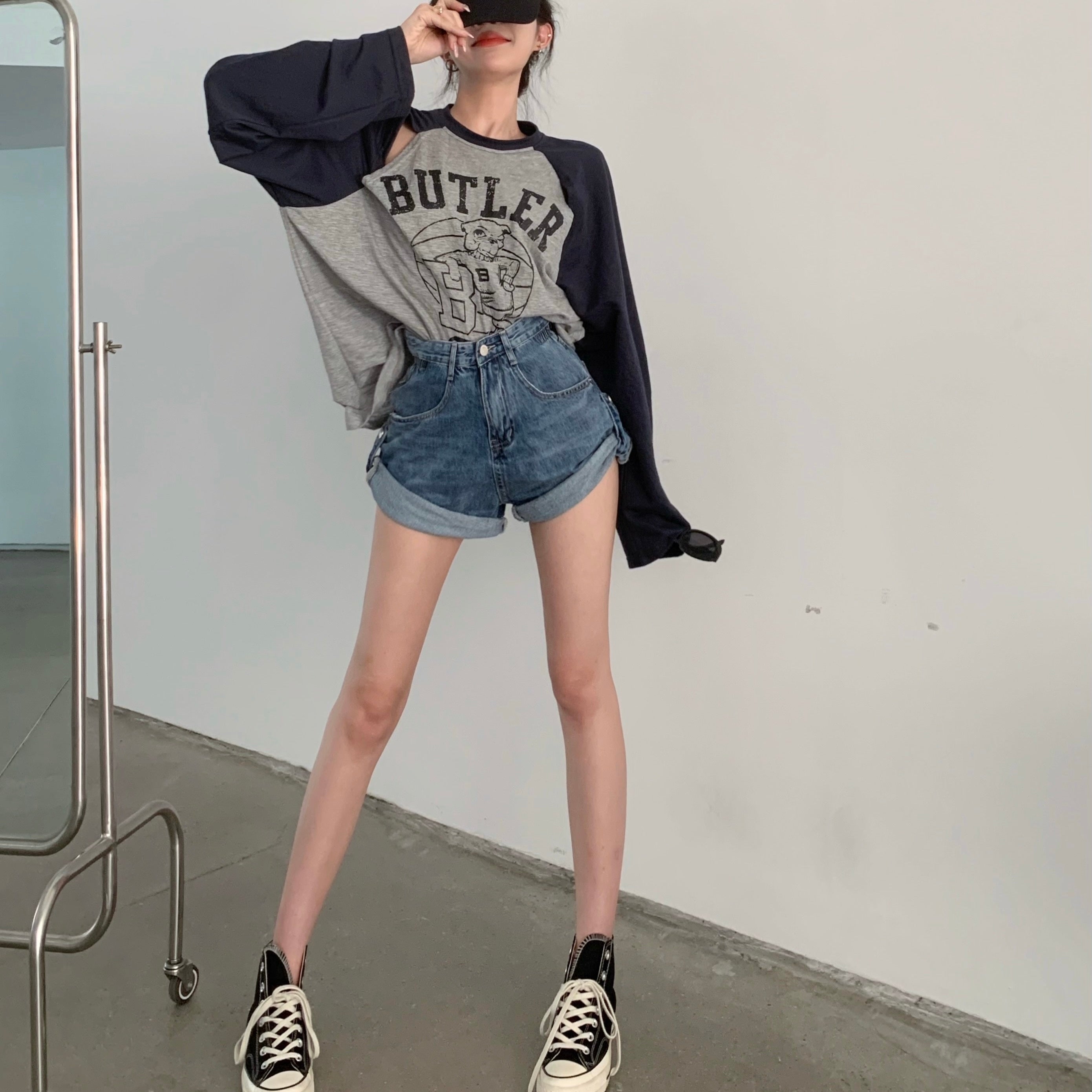 香港スタイル ホットガール カジュアルシャツ mry000112