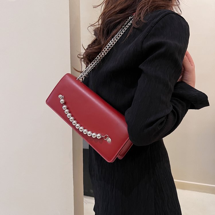 3カラー展開 シルバーボール チェーンバッグ 韓国ストリート 韓国カジュアル mry000977