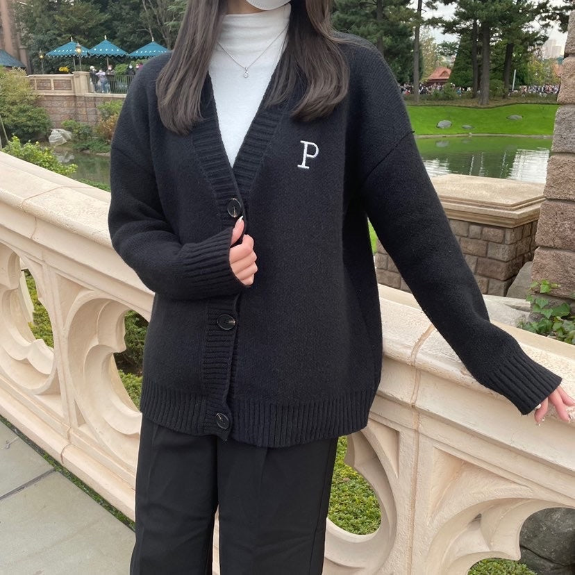 ミドル丈 ニットカーディガン mry000343