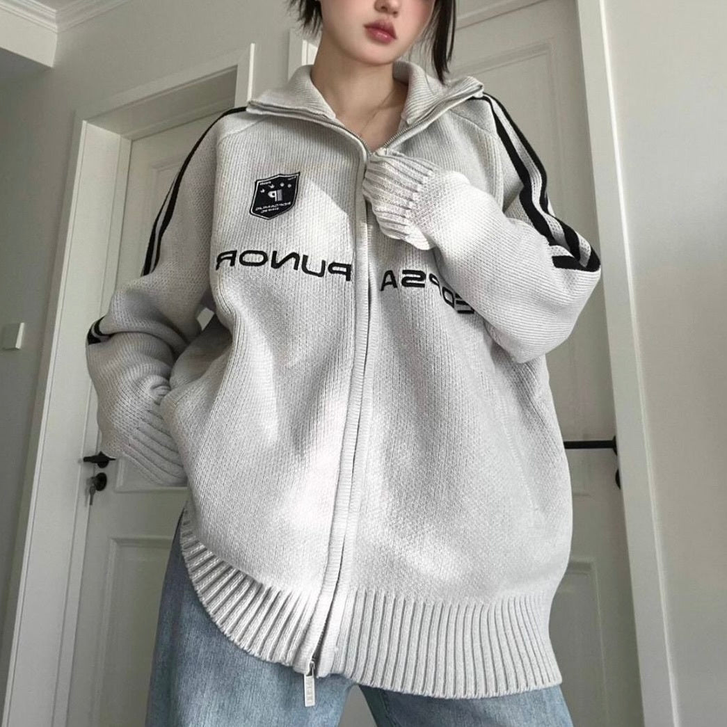 【Taéf】ヨーロッパ 韓国カジュアル 韓国ストリート スポーツ トラックジャケット mry001063