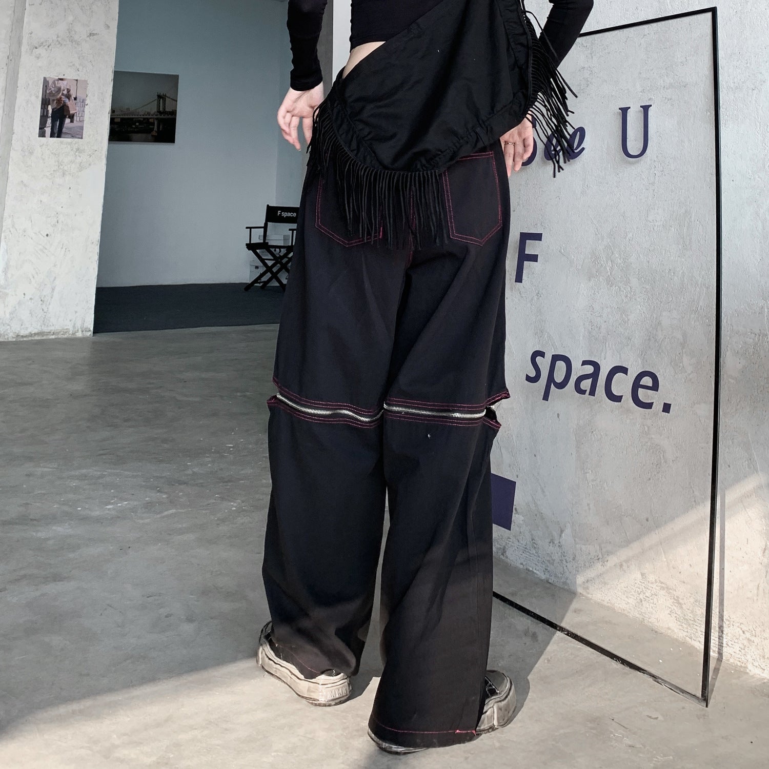 ワンエイト ハイストリート ユニセックス ワイドパンツ mry000046