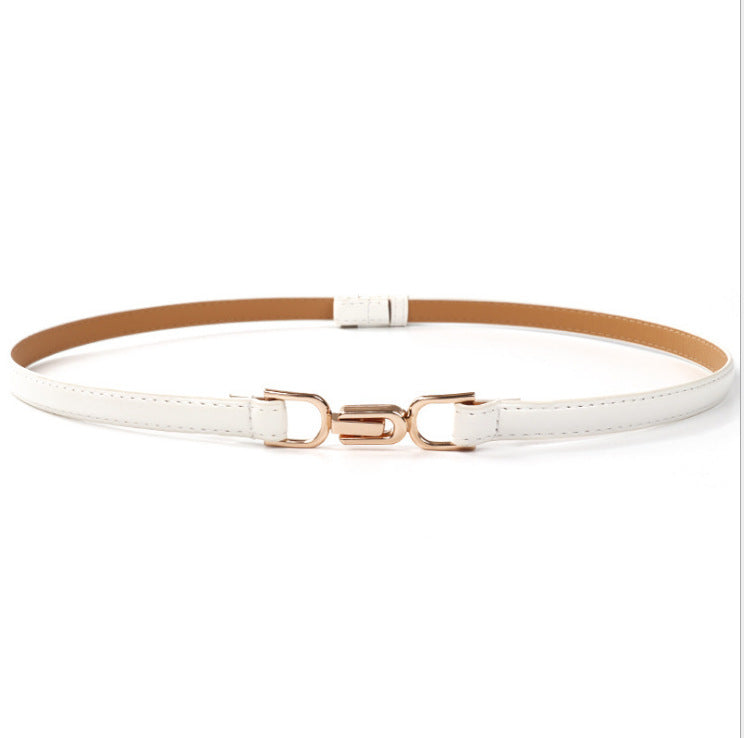 幾何バックル スキニーベルト mry000189